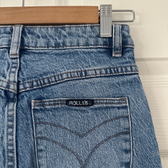 ROLLA’S High Rise Straight Jeans Blue Distress Women’s Size 25 - Picture 7 of 12